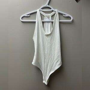 Free People Intimately White‎ Ribbed Bodysuit